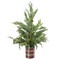NorthLight 34729292 24 in. Iced Cedar Artificial Christmas Tree in Plaid Pot